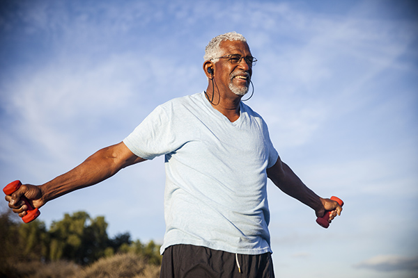 Senior Man Exercising